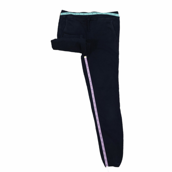 RSQ Solid Black Cotton Spandex Skinny Drawstring Men's Joggers Size Large - Picture 3 of 4